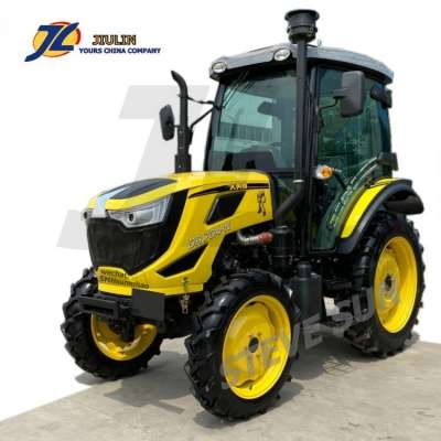 Good quality BUMBLEBEE  series 70hp,80hp Agri  wheel  tractor with  front end  loader, backhoe price made in china by JIULIN