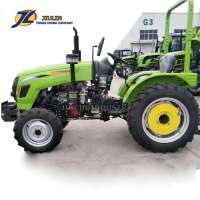 Popular 35HP 4WD Peru 254,354 farm wheel tractor with  Front end loader  for sale   made in china by JIULIN