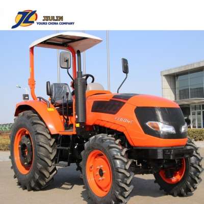 Hot sale Top quality china  60hp  4WD compact farrm  wheel Tractor with ROPS, canopy,  front end loader  made in china by jiulin