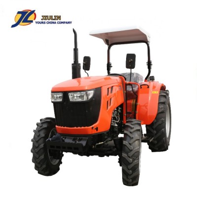 China 55hp 4wd Farm Tractor With canopy.  Front End Loader And Backhoe BY JIULIN made in china