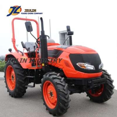 HOT SALE HIGH GRADE 40hp 4WD farm wheel drive Tractor with front end loader  made in china by jiulin