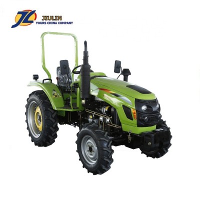 Economic 60hp 2 WD,4WD 604 farm wheel  tractor with roll bar, option front end loader for sale  made in china by JIULIN