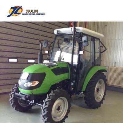 Hot Sale Top quality 35hp  4WD farm wheel Tractor with cab, front end loader  made in china by jiulin