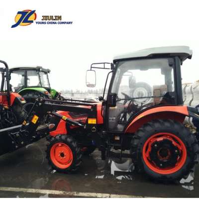 Hot Sale  TOP quality  40hp 4WD farm wheel drive Tractor with AC cab, front end loader  made in china by jiulin