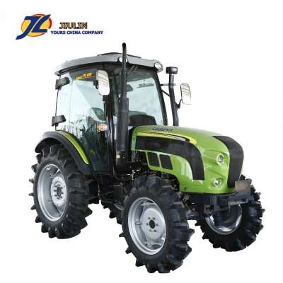 Hot sale 80hp 804  farm wheel  tractors with  front  loader for sale by Jiulin  made in china