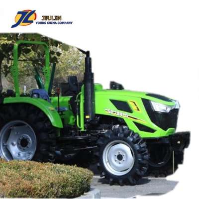 Hot sale  80HP.90HP.100HP. 2WD,4WD  farm wheel  tractors with  front end  loader price for sale made in china by JIULIN