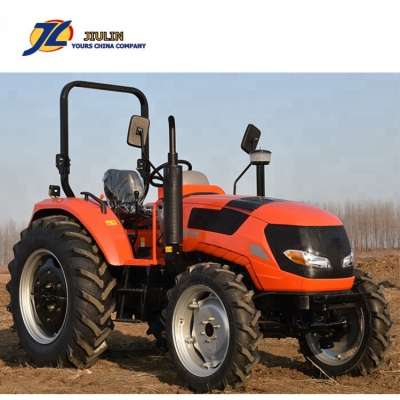 Hot sale Top quality 50hp  4WD farm wheel Tractor with Rops,  front end loader ,backhoe  made in china by jiulin