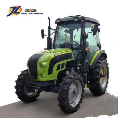 Hot sale  70HP,80HP.90HP.100HP. 2WD,4WD  farm wheel  tractors with Rops, front  loader for sale by Jiulin  made in china